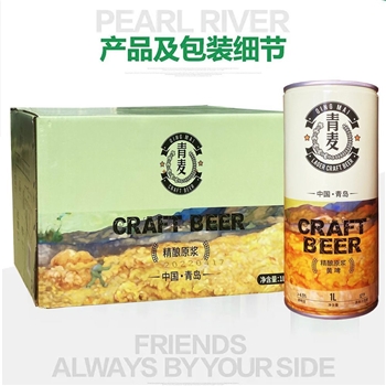 青岛青麦黄啤 20箱起订