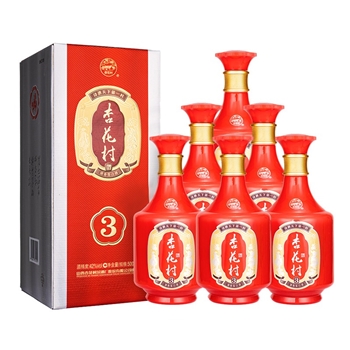 杏花村金质3 整箱装  42度